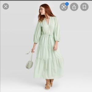 Women’s long sleeve mint dress
